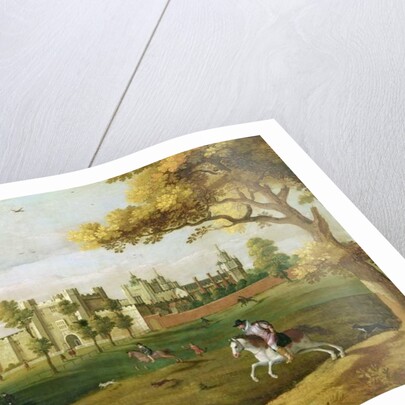 Nonsuch Palace in the time of King James I, early 17th century by Flemish School