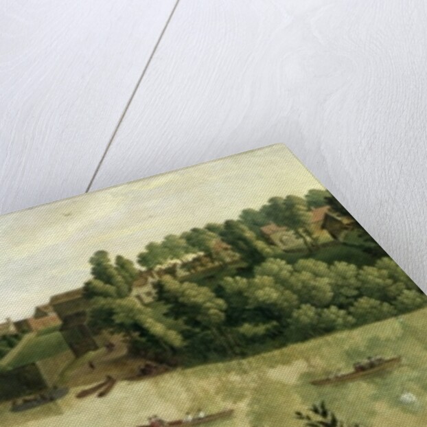 The Thames at Richmond, with the Old Royal Palace, c.1620 by Flemish School