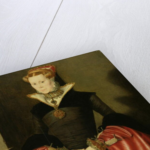 Unknown Lady from the court of King Edward VI c.1550-55 by Hans Eworth or Ewoutsz