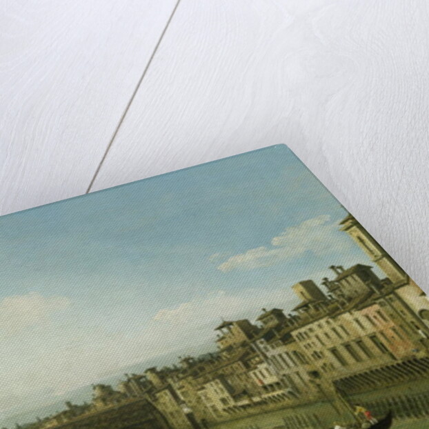 The Arno in Florence with the Ponte Vecchio, c.1745 by Bernardo Bellotto