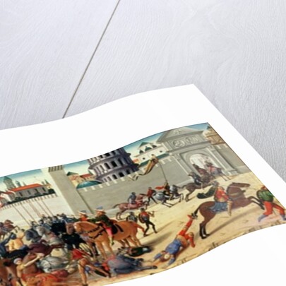 The Siege of Troy I: The Death of Hector, c.1490-95 by Biagio di Antonio
