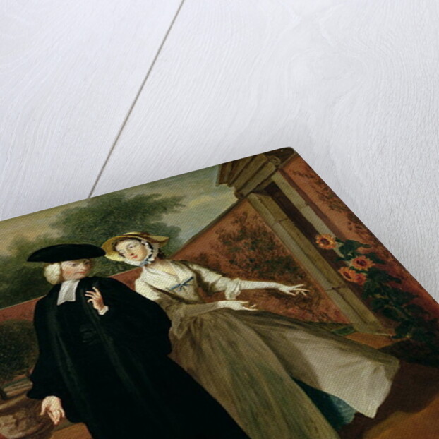 Pamela shows Mr Williams a hiding place for her letters, from `Pamela: or Virtue Rewarded' by Samuel Richardson published 1740, c.1744 by Joseph Highmore