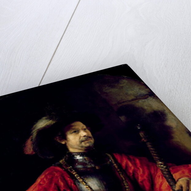 Portrait of a man in military costume, 1650 by Rembrandt Harmensz. van Rijn