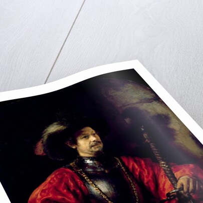 Portrait of a man in military costume, 1650 by Rembrandt Harmensz. van Rijn