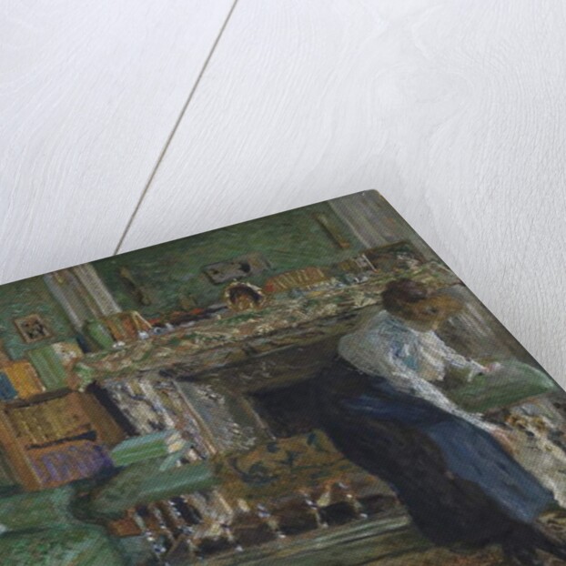 Marguerite Chapin in her apartment with her dog, 1910 by Edouard Vuillard