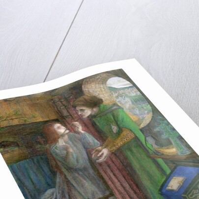 Clerk Saunders, 1857 by Elizabeth Eleanor Siddal