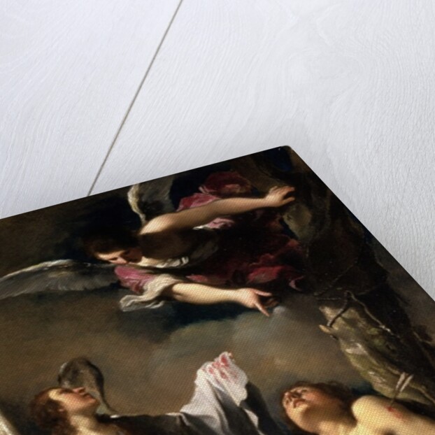 St. Sebastian succoured by two angels, 1617 by Guercino