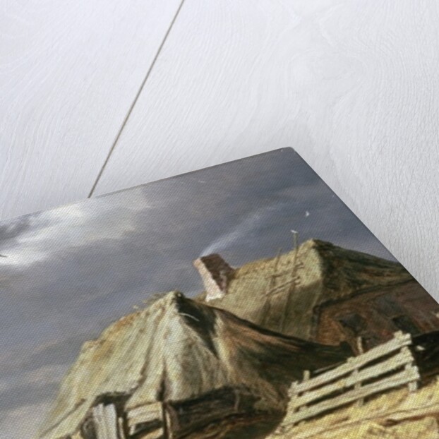 Farm Buildings in a Landscape, c.1625-28 by Salomon van Ruisdael or Ruysdael