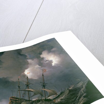 Storm at Sea by Willem van de II Velde