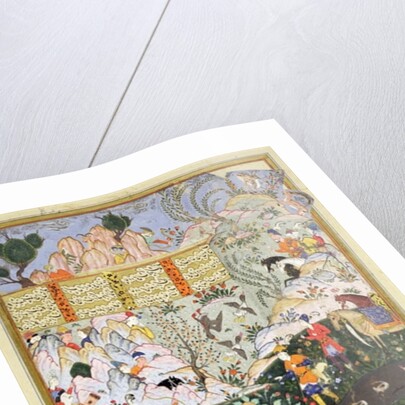 No.3451 Zal's duck shoot before his meeting with Rudaba by Persian School