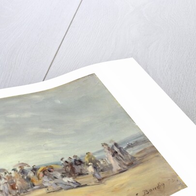 The Beach at Trouville, 1873 by Eugene Louis Boudin