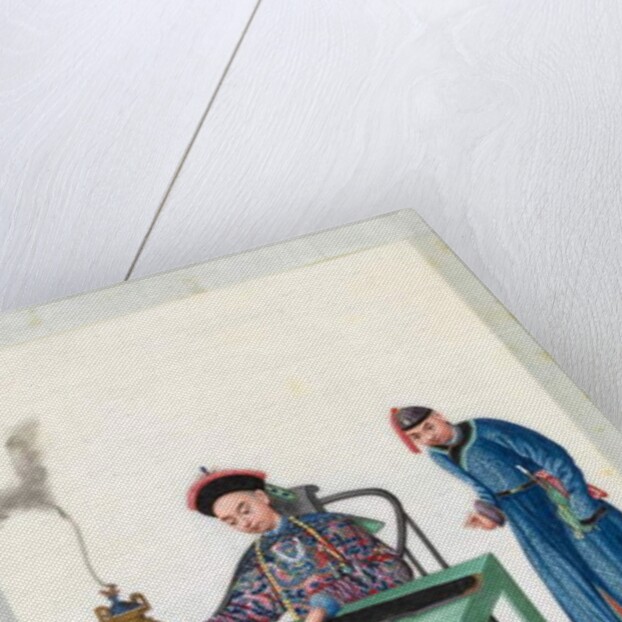 Man playing the zheng by Youqua Youqua