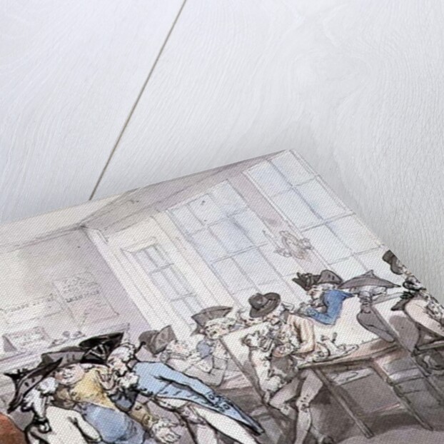 No.1732 A French Coffee House by Thomas Rowlandson