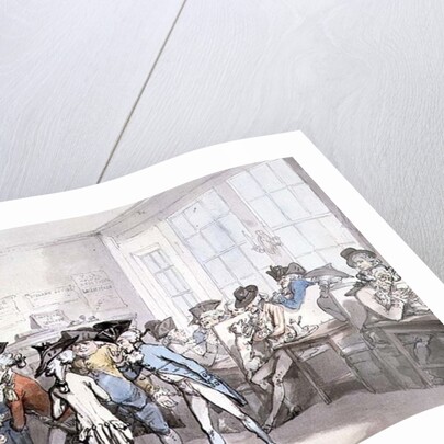 No.1732 A French Coffee House by Thomas Rowlandson