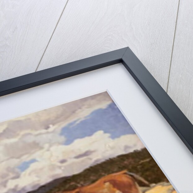 Indian on Horseback with Colt, c.1930 by Walter Ufer