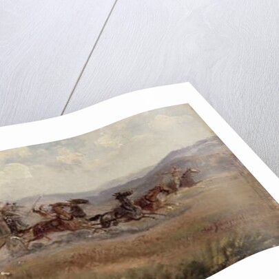 Sioux Attacking a Stagecoach, 1909 by Charles Schreyvogel