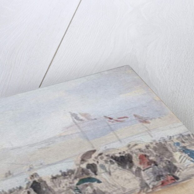 People on the Beach, Trouville, 1866 by Eugene Louis Boudin