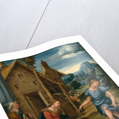 Adoration of the Child with Raphael and Tobias, c.1510 by Domenico Panetti