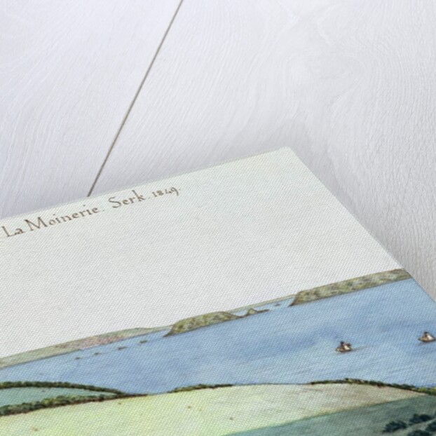 View from la Moinerie, Serk, 1849 by English School