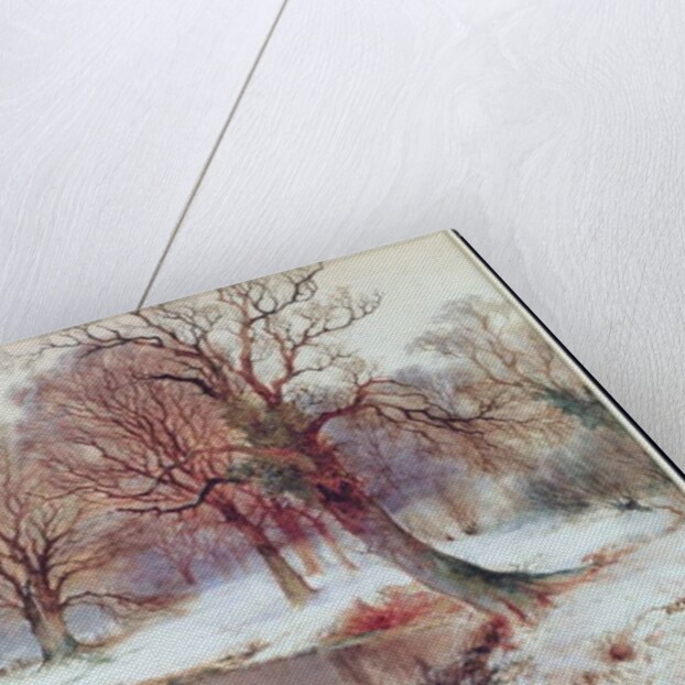 Snowy Landscape with Deer by Arthur Willett