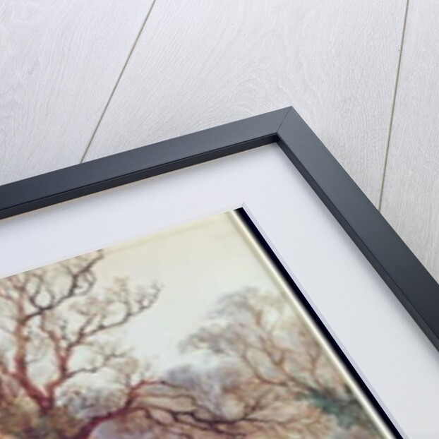 Snowy Landscape with Deer by Arthur Willett