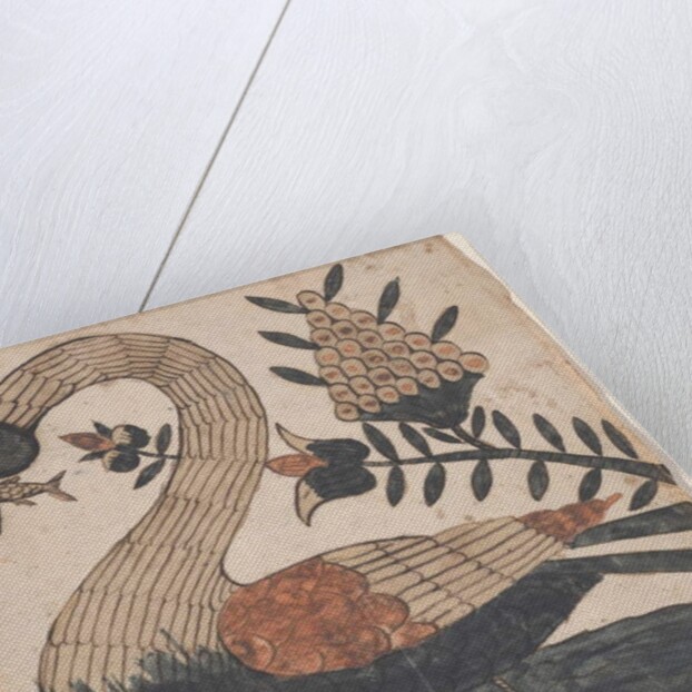 Bird with Fish, Fraktur Painting, c.1810 by American School