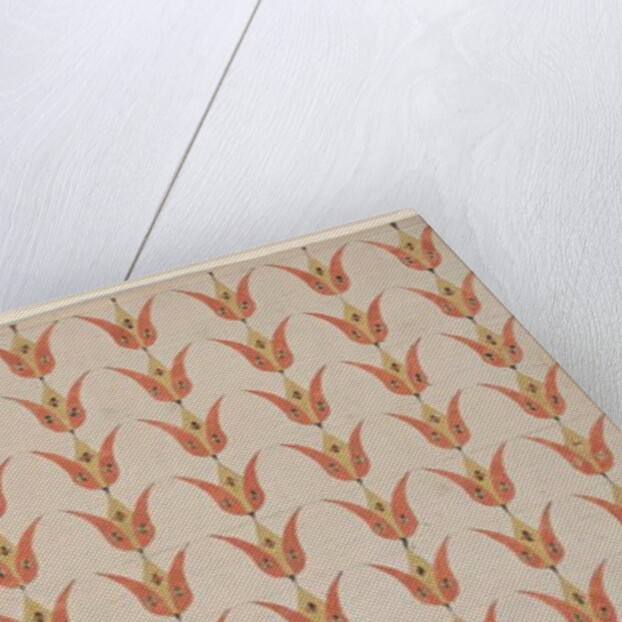 Seven Rows of Tulips, Fraktur Painting, c.1800-20 by American School