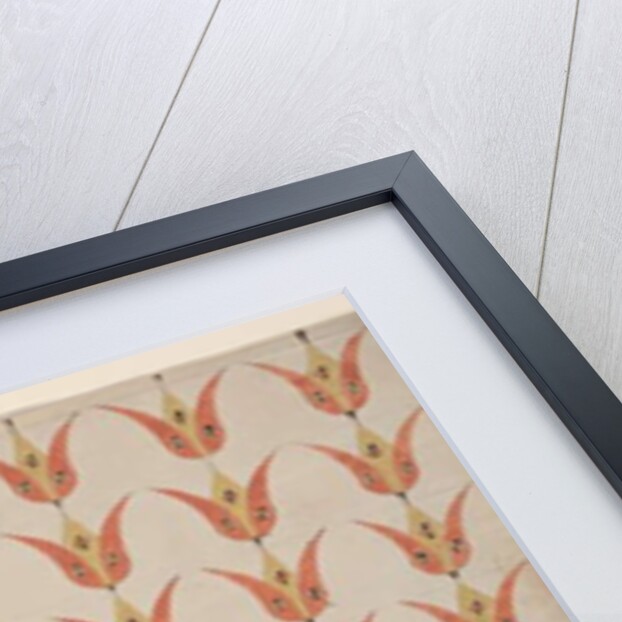 Seven Rows of Tulips, Fraktur Painting, c.1800-20 by American School