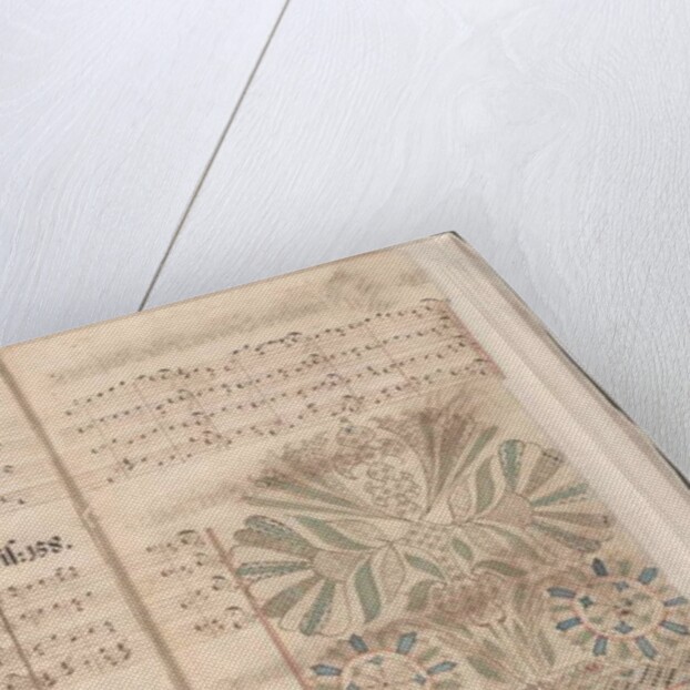 Pages from a hymnal by School American