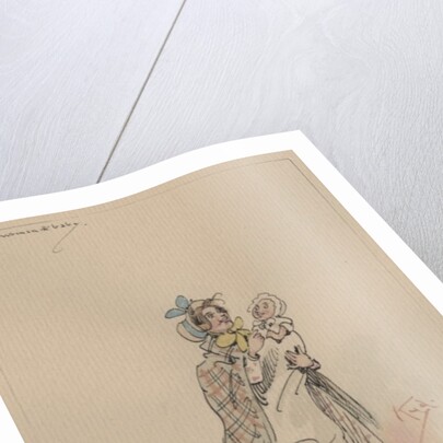 The Lale Lady & Baby, c.1920s by Joseph Clayton Clarke