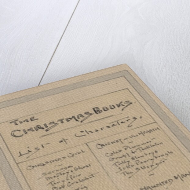 List of Characters, c.1920s by Joseph Clayton Clarke