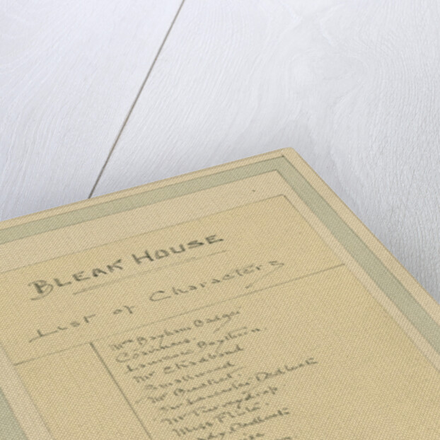 List of Characters, c.1920s by Joseph Clayton Clarke