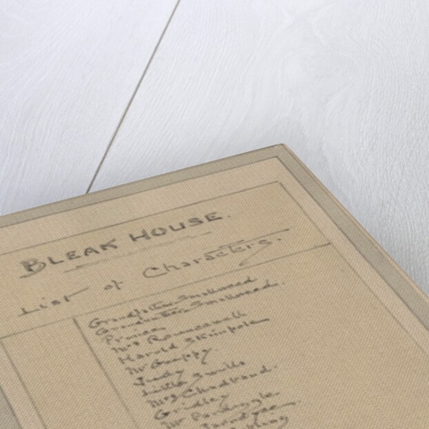 List of Characters, c.1920s by Joseph Clayton Clarke