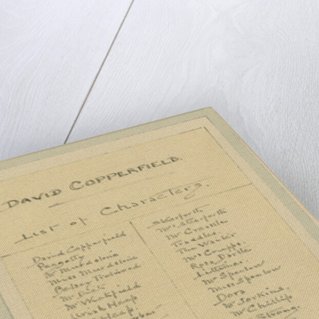 List of Characters, c.1920s by Joseph Clayton Clarke