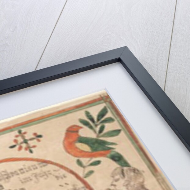 Birth and Baptismal Certificate for Johannes Kemp by Springing Deer Artist