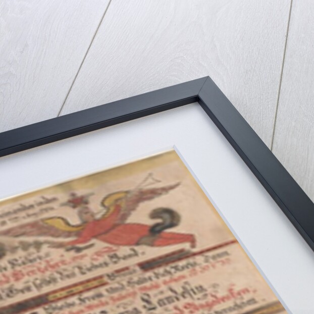 Marriage Greeting for Christian Meyer and Maria Landes, 1784 by Johann Adam Eyer