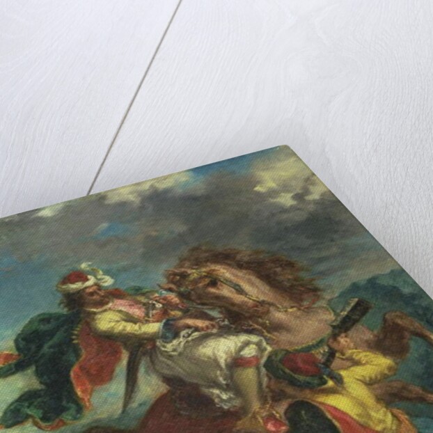 A Turk Surrenders to a Greek Horseman, 1856 by Ferdinand Victor Eugene Delacroix