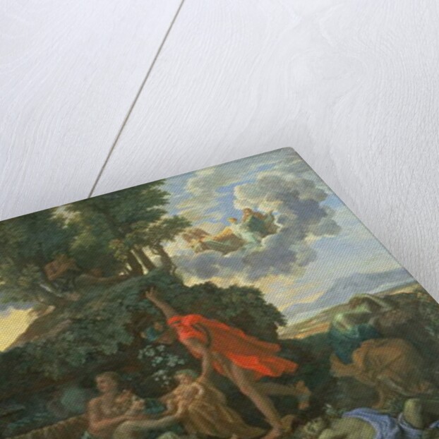 The Infant Bacchus Entrusted to the Nymphs of Nysa; The Death of Echo and Narcissus, 1657 by Nicolas Poussin