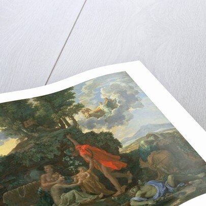 The Infant Bacchus Entrusted to the Nymphs of Nysa; The Death of Echo and Narcissus, 1657 by Nicolas Poussin