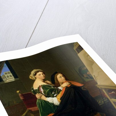 Raphael and the Fornarina, 1814 by Jean Auguste Dominique Ingres