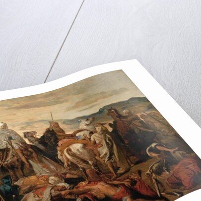Arab Horsemen Carrying Away their Dead, 1850 by Theodore Chasseriau
