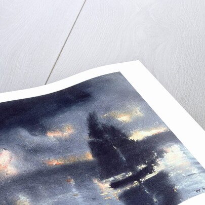 Sailboat and Fourth of July Fireworks, 1880 by Winslow Homer