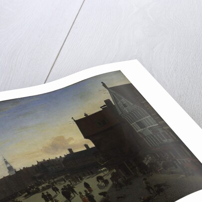 The Dam and Damrak, Amsterdam, c.1663 by Jan van der Heyden