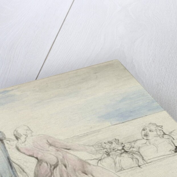 Dante seizing the Traitor Bocca by the Hair by William Blake