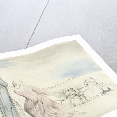 Dante seizing the Traitor Bocca by the Hair by William Blake
