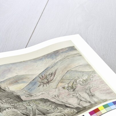 Demons tormenting the seducers of Malebolge by William Blake