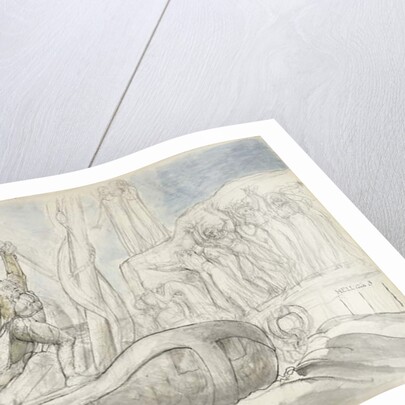 illustration to the 'Divine Comedy' by Dante Alighieri, 1824-27 by William Blake