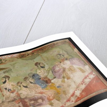 A Sacrificial Ceremony, Album folio with painting, c.1690 by Indian School