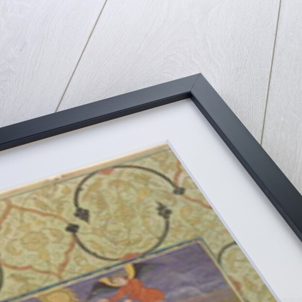 Equestrian portrait of Shahjahan, detached album folio, 1750-1770 by School Mughal