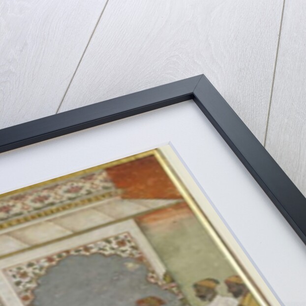 A reading of the Qur'an at court, Album folio with painting, mid-18th century by Indian School